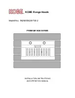 Предварительный просмотр 1 страницы KOBE IN2630SQB-700-2 Installation Instructions And Operation Manual