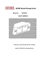 Предварительный просмотр 1 страницы KOBE IN2730SF Installation Instructions And Operation Manual