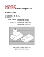 KOBE Premium CH22 SQB6-XX Series Installation Instructions And Operation Manual предпросмотр