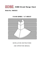 Предварительный просмотр 1 страницы KOBE RA-092 SERIES Installation Instructions Manual