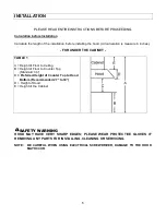 Preview for 7 page of KOBE RA2830SB Installation Instructions And Operation Manual