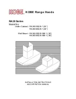 Preview for 1 page of KOBE RA38 Series Installation Instructions And Operation Manual