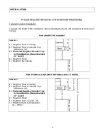 Preview for 6 page of KOBE RA3830S Installation Instructions And Operation Manual