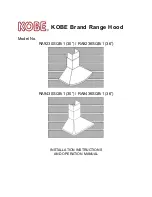 Предварительный просмотр 1 страницы KOBE RA9230SQB-1 Installation Instructions And Operation Manual