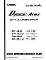 Kobelco Dynamic Acera SK450-VI Service Handbook preview