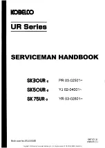 Kobelco SK3OUR-2 Serviceman Handbook preview