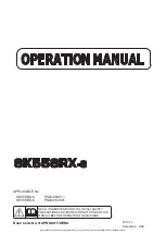 Kobelco SK55SRX-6 Operation Manual preview