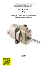 Preview for 1 page of Kobelt 7012 Series Owner'S Operation, Installation & Maintenance Manual