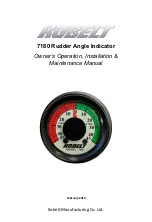 Preview for 1 page of Kobelt 7180 Series Owner'S Operation, Installation & Maintenance Manual