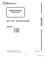 Koblenz AI-1260-P Service Manual & Parts List preview