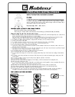 Koblenz D-280 Operating Instructions preview