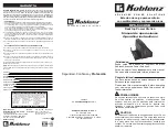 Предварительный просмотр 1 страницы Koblenz DPS-540 USB Operating Instructions