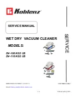 Koblenz DV-100 KG3 US Service Manual preview