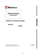 Preview for 1 page of Koblenz U-900 Service Manual & Parts List