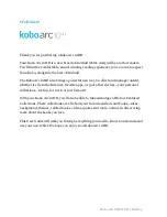 Предварительный просмотр 5 страницы Kobo arc 10HD User Manual