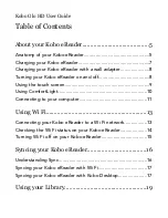 Preview for 2 page of Kobo GLO HD User Manual