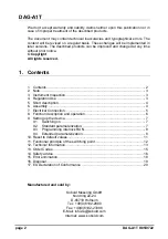 Предварительный просмотр 2 страницы Kobold DAG-A1T Operating Instructions Manual