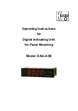 Предварительный просмотр 1 страницы Kobold DAG-A3B Operating Instructions Manual