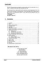 Предварительный просмотр 2 страницы Kobold DAG-A44 Series Operating Instructions Manual