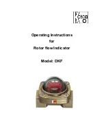 Предварительный просмотр 1 страницы Kobold DKF Operating Instructions Manual