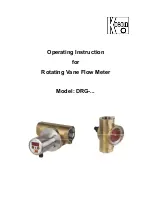 Kobold DRG Series Operating Instructions Manual предпросмотр