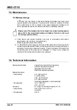 Предварительный просмотр 20 страницы Kobold HND-C110 Operating Instructions Manual