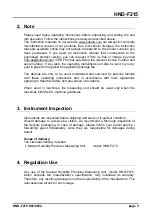 Предварительный просмотр 3 страницы Kobold HND-F215 Operating Instructions Manual