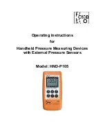 Предварительный просмотр 1 страницы Kobold HND-P105 Operating Instructions Manual