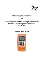 Предварительный просмотр 1 страницы Kobold HND-P215 Operating Instructions Manual