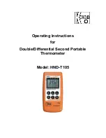 Kobold HND-T105 Operating Instructions Manual preview