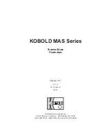 Kobold MAS Series Instruction Manual предпросмотр