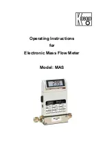 Предварительный просмотр 1 страницы Kobold MAS Operating Instructions Manual