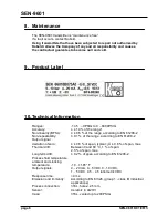 Preview for 6 page of Kobold SEN-9601 Operating Instructions Manual