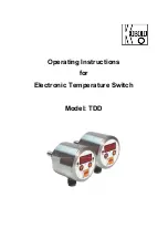 Kobold TDD Operating Instructions Manual preview