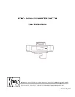 Предварительный просмотр 1 страницы Kobold VKA-*102 series User Instructions