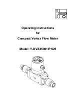 Kobold Y-DVZ45001/PS25 Operating Instructions Manual preview