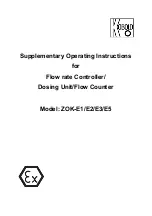 Preview for 1 page of Kobold ZOK-E1 Supplementary Operating Instructions