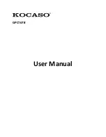 Preview for 1 page of KOCASO GPCT678 User Manual