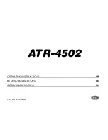 Koch Guitar Electronics ATR-4502 Operating Instructions Manual preview