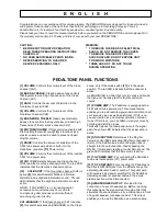 Preview for 4 page of Koch Guitar Electronics Pedaltone Operating Instructions Manual