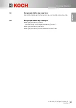 Предварительный просмотр 35 страницы Koch 2.0 Series Operating Manual