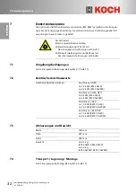 Предварительный просмотр 36 страницы Koch 2.0 Series Operating Manual