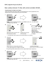 Koch BVS20 Brief Programming Instructions preview