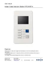 Preview for 1 page of Koch VTC40/STA User Manual