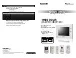 KOCOM HomeManager KC-MC31 Manual предпросмотр