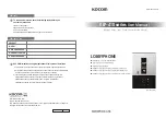 KOCOM KLP-410 Series User Manual предпросмотр