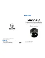 Предварительный просмотр 1 страницы KOCOM KNC-D410 Quick Installation Manual