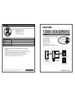 KOCOM KVM-524G Operating & Installation Manual preview