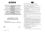 KODA KODA-CENTER Manual предпросмотр