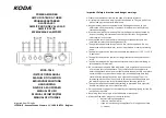 KODA KODA-TA10 Instruction Manual предпросмотр